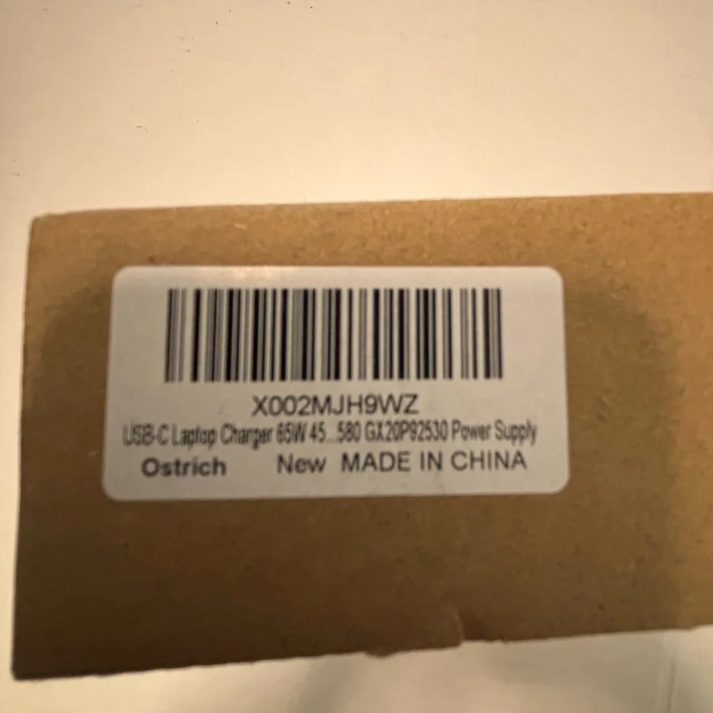 OSTRICH NIB 65W USB-C Power Charger Adapter